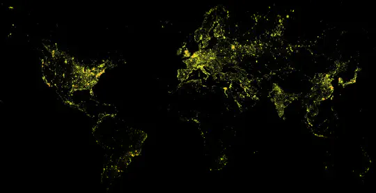 Night-time light data analytics